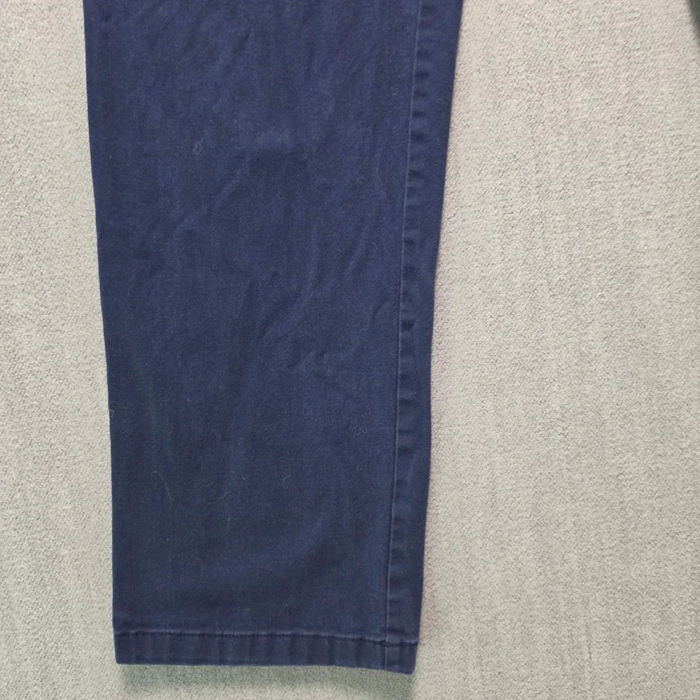 Old Navy Chino Pants Mens 32x32 Navy Blue Straight Built-In Flex Trousers